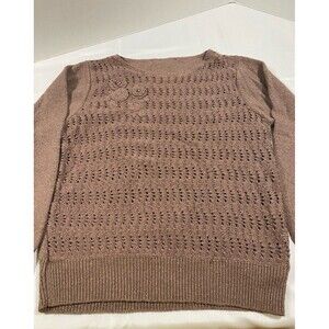 Pink embroidered sweater full sleeve  Medium 12-14 fully lined girls/ junior